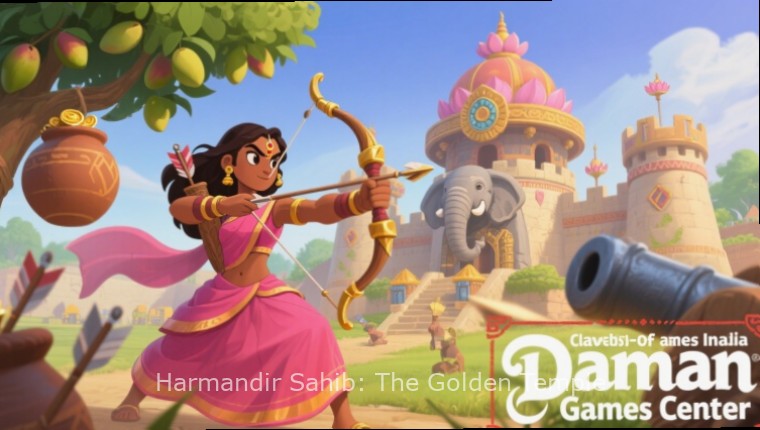 Harmandir Sahib: The Golden Temple - Temple Complex 3D rendering of Harmandir Sahib temple complex in the game